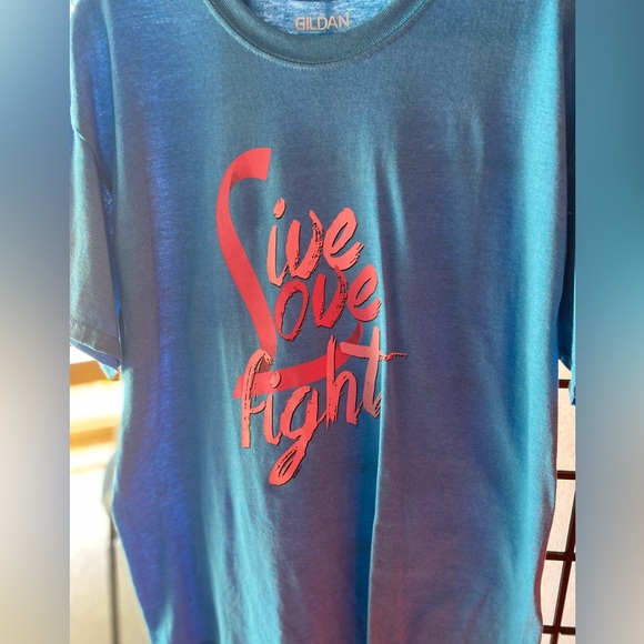 Live Love Fight Breast Cancer Short Sleeve Tee - Picture 5 of 5